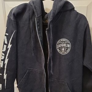 Black Laughlin Graphic Hoodie